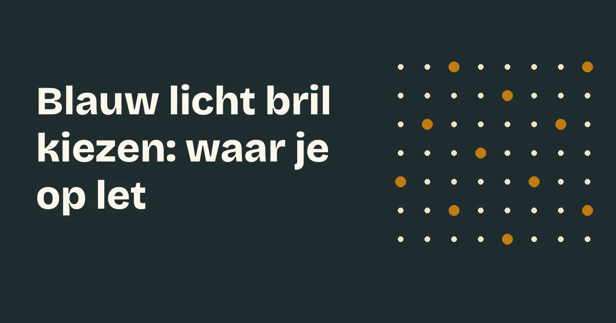 Blauw licht bril van Computerbril.nl in een montuur zonder sterkte